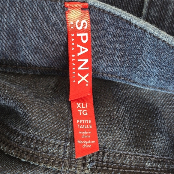 SPANX Jean-ish Ankle Leggings Pull-On Hidden Core Shaping Stretch Jeans - Sz XLP - Picture 12 of 16
